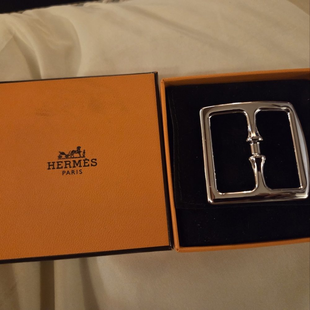 Hermès Silver Scarf Ring